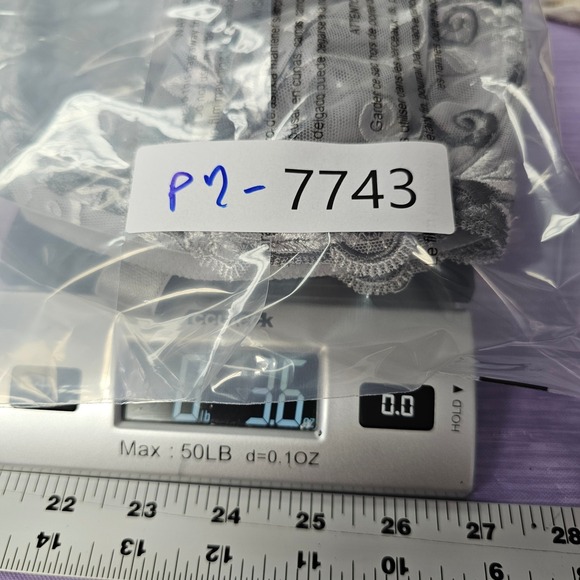 Soma 44DDD‎ Sensuous Lace Unlined Bra Gray Black Embroidered Sheer Floral - Picture 9 of 9